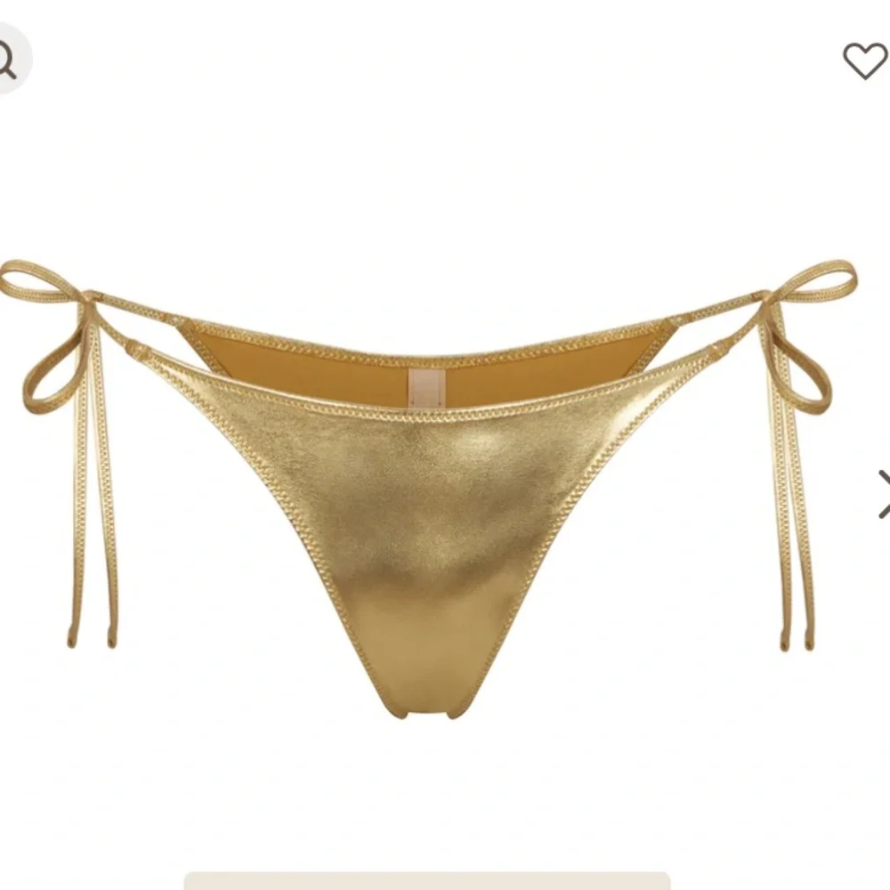 Skims METALLIC SWIM SKIMPY TIE BOTTOM